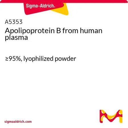 Sigma-Aldrich 载脂蛋白B 来源于人类血浆，≥95%，冻干粉