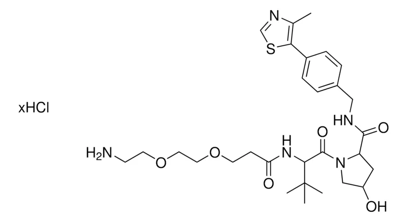 Sigma-Aldrich L-Prolinamide, N-[3-[2-(2-aminoethoxy)ethoxy]-1-oxopropyl]-3-methyl-L-valyl-4-hydroxy-N-[[4-(4-methyl-5-thiazolyl)phenyl]methyl]-, (4R)- HCl，≥95.0%