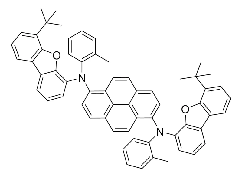 Sigma-Aldrich N,N′-Bis(2-methylphenyl)-N,N′-bis(6-tert-butyldibenzofuran-4-yl)pyrene-3,8-diamine,≥97%