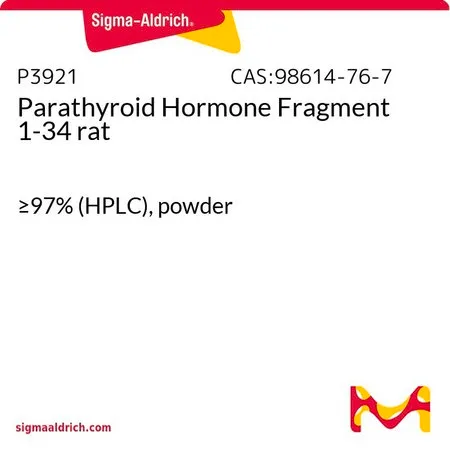 Sigma-Aldrich Parathyroid Hormone Fragment 1-34 rat，≥97%（HPLC法），粉末