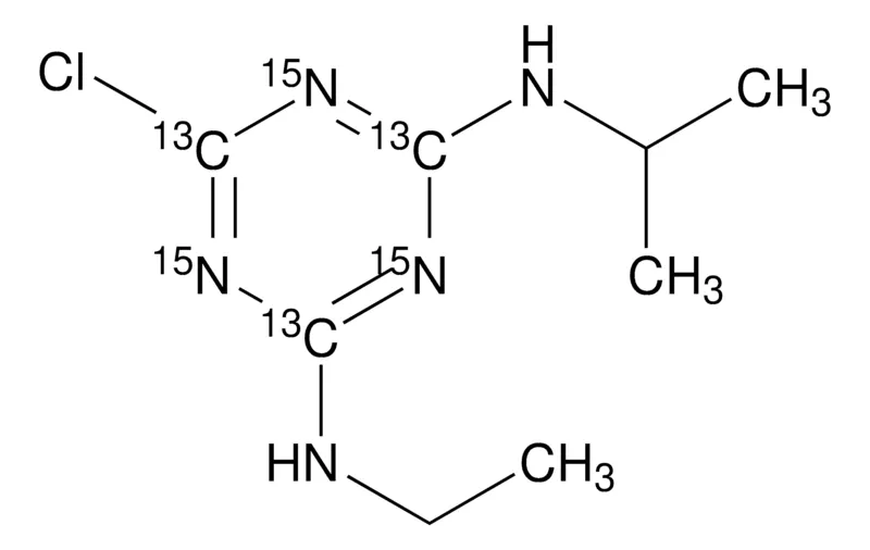 Sigma-Aldrich Atrazine-(triazyl-13C3,15N3)，≥98原子%，≥98%（CP）