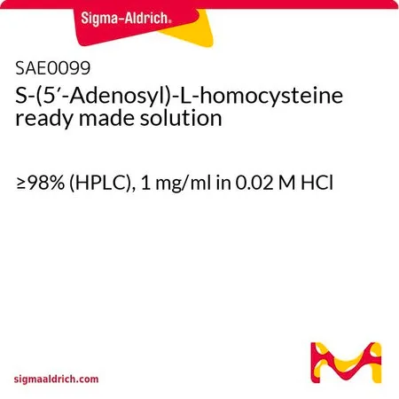 Sigma-Aldrich S-(5′-Adenosyl)-L-homocysteine ready made solution，≥98%（HPLC），1 mg/ml，溶于0.02 M HCl