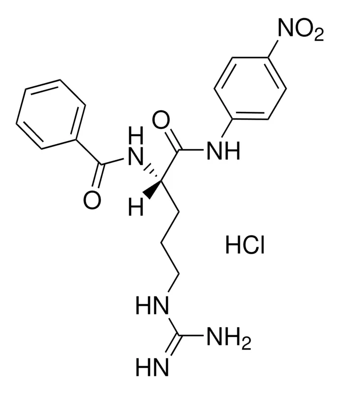Sigma-Aldrich Nα-苯甲酰-L-精氨酸-4-硝基苯胺 盐酸盐，胰蛋白酶底物，显色，≥99%（TLC），粉末，适用于胰蛋白酶底物