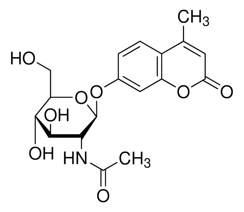 Sigma-Aldrich 4-甲基伞形酮基-N-乙酰基-β-D-氨基葡萄糖苷,β-N-乙酰氨基己糖苷酶底物,荧光,≥98%(TLC),粉末
