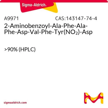 Sigma-Aldrich 2-Aminobenzoyl-Ala-Phe-Ala-Phe-Asp-Val-Phe-Tyr(NO2)-Asp，粉末，>90%（HPLC）