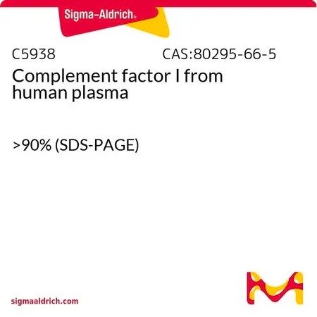 Sigma-Aldrich Complement factor I 来源于人类血浆,>90%(SDS-PAGE)