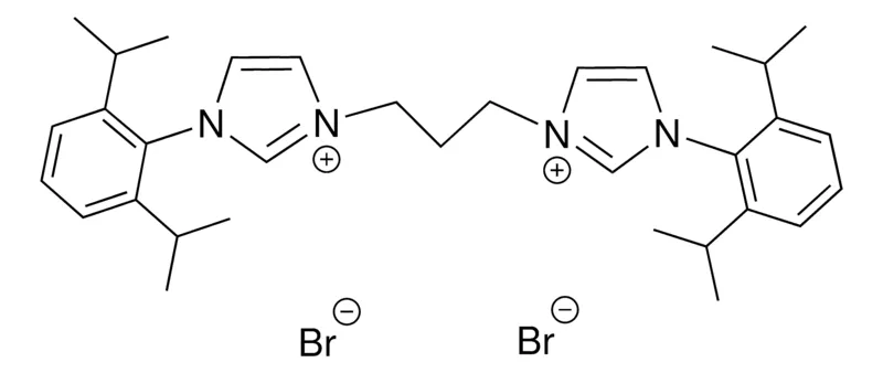 Sigma-Aldrich 3,3′-(propane-1,3-diyl)bis(1-(2,6-diisopropylphenyl)-1H-imidazol-3-ium) bromide，>95%，固体