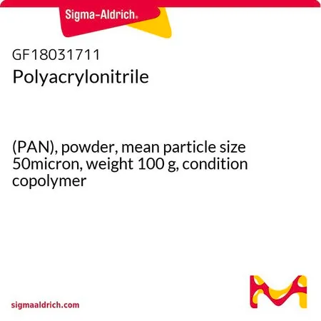 Sigma-Aldrich 聚丙烯腈，(PAN)粉末，平均粒径50微米，重量100克，条件共聚物