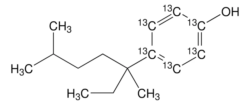 默克Supelco 4-(1-乙基-1,4-二甲基戊基)苯酚-13C6 (环-13C6) 溶液,1 μg/mL丙酮溶液,分析标准品