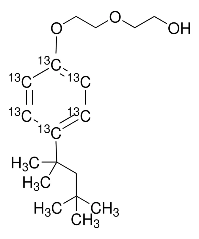 默克Supelco 4-tert-Octylphenol-diethoxylate-ring-13C6 溶液，10 μg/mL丙酮溶液，分析标准品