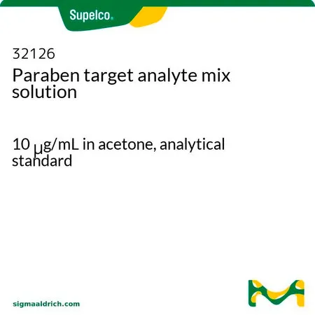 默克Supelco Paraben target analyte mix solution,10 μg/mL丙酮溶液,分析标准品