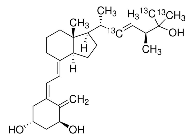 Sigma-Aldrich 1α,25-Dihydroxyvitamin D2-(22,26,27-13C3) solution,10 μg/mL乙醇溶液,≥98原子% 13 C,≥95%(CP)