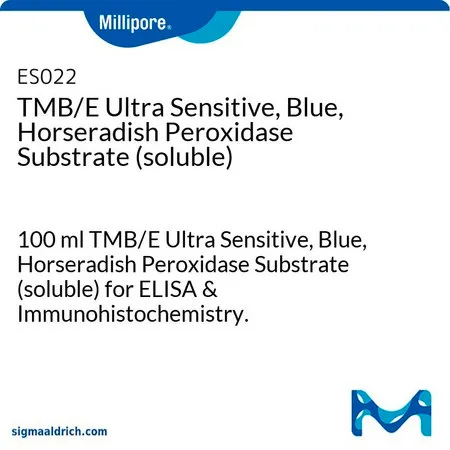 默克密理博 TMB/E超灵敏蓝色辣根过氧化物酶底物（可溶性），100 ml TMB/E超灵敏，蓝色，辣根过氧化物酶底物（可溶性）用于ELISA和免疫组化。