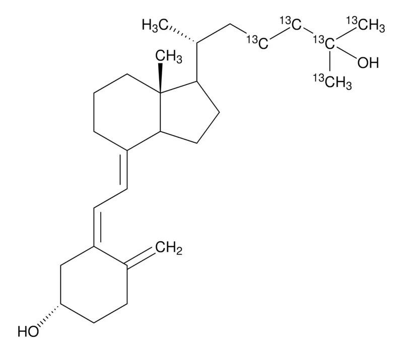 Sigma-Aldrich 25-羟基维生素D3-23,24,25,26,27-13C5 溶液,100 μg/mL乙醇溶液,99原子% 13 C,95%