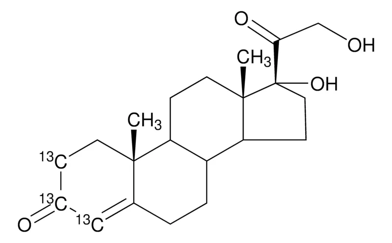 Sigma-Aldrich 11-Deoxycortisol-2,3,4-13C3 solution，100 μg/mL甲醇溶液，≥98原子% 13 C，≥97%（CP）