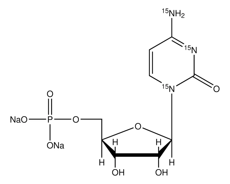 Sigma-Aldrich Cytidine-15N3 5′-monophosphate disodium salt solution,100 mM(溶于5 mM Tris HCl / H2O),≥98 atom % 15 N,≥95%(CP)