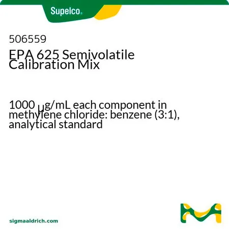 默克Supelco EPA 625 半挥发性有机物校准混标，1000 μg/mL各组分的二氯甲烷：苯（3：1）溶液，分析标准品