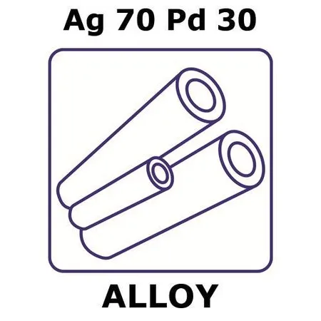 Sigma-Aldrich Silver-palladium alloy, Ag70Pd30，100 mm管，2.2 mm外径，0.1 mm壁厚，2.0 mm内径