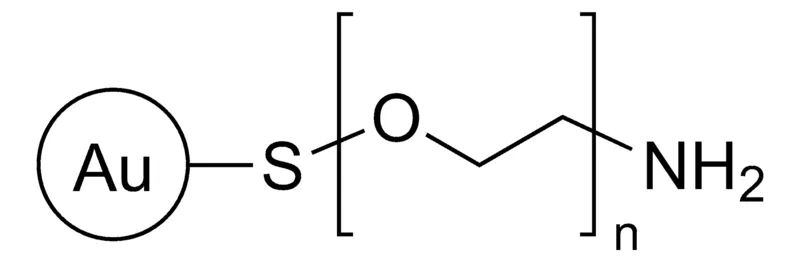 Sigma-Aldrich NH2 功能化金纳米颗粒,15 nm直径,胺官能化,PEG 5000涂覆,OD 50,分散在H2O中