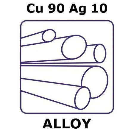 Sigma-Aldrich Copper-silver alloy, Cu90Ag10，200 mm棒，直径15 mm，如图纸所示