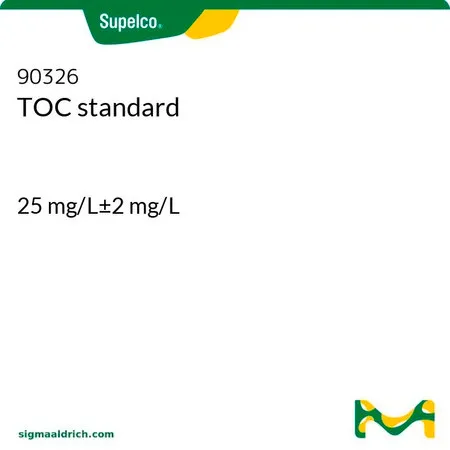默克Supelco TOC 标准品,25 mg/L±2 mg/L(邻苯二甲酸一钾),用100 ppm硫酸锌稳定