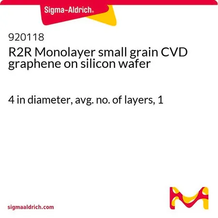Sigma-Aldrich R2R Monolayer small grain CVD graphene on silicon wafer,小颗粒,硅晶片上的CVD石墨烯,直径为4