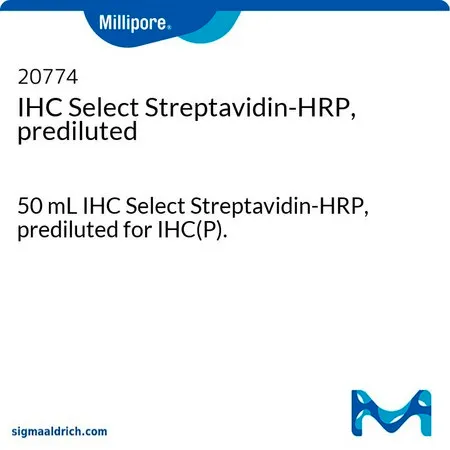 默克密理博 IHC Select Streptavidin-HRP, prediluted，50 mL IHC Select Streptavidin-HRP，预稀释用于IHC（P）。