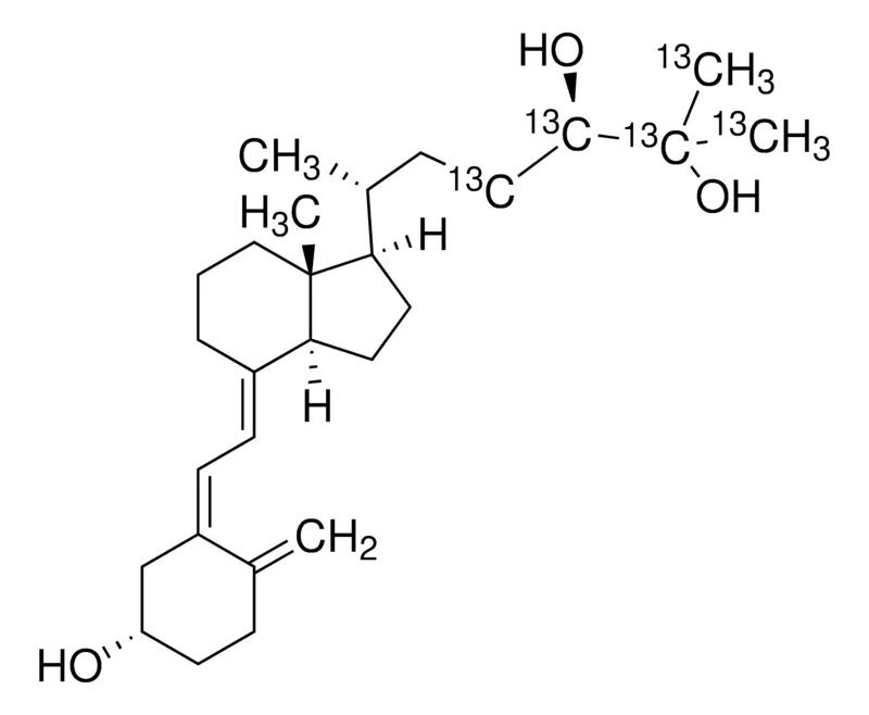 Sigma-Aldrich (24R)-24,25-Dihydroxyvitamin D3-(23,24,25,26,27-13C5) solution,50 μg/mL乙醇溶液,≥98原子% 13 C,≥95%(CP)