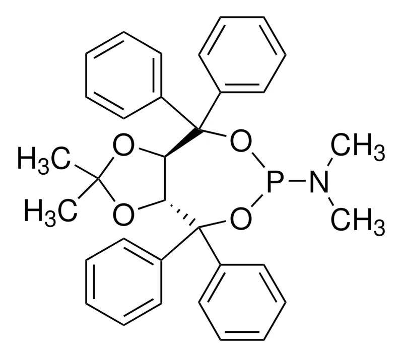 Sigma-Aldrich (3aR,8aR)-(-)-(2,2-二甲基-4,4,8,8-四苯基-四氢-[1,3]二噁唑并[4,5-e][1,3,2]二噁磷杂庚英-6-基)二甲基胺，百分之九十六