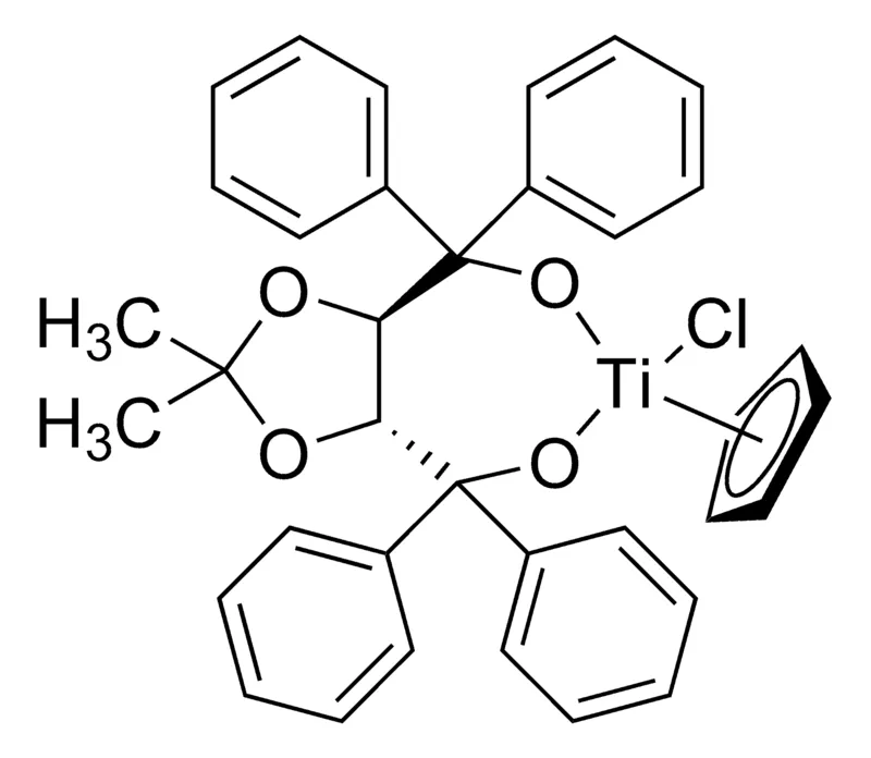 Sigma-Aldrich 氯环戊二烯基[(4R,5R)-2,2-二甲基-α,α,α′,α′-四苯基-1,3-二氧戊环-4,5-二甲醇酸根]钛，百分之九十七