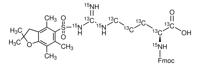 Sigma-Aldrich Fmoc-Arg(Pbf)-OH-13C6,15N4,98原子% 13 C,98原子% 15 N,97%(CP)