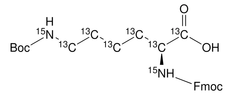 Sigma-Aldrich Fmoc-Lys(Boc)-OH-13C6,15N2，98原子% 15 N，98原子% 13 C，97%（CP）