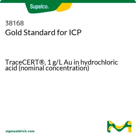 默克Supelco 金ICP标准液,TraceCERT®,1 g/L Au盐酸溶液(标称浓度)
