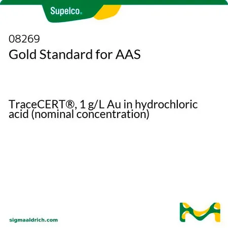 默克Supelco 金AAS标准液,TraceCERT®,1 g/L Au盐酸溶液(标称浓度)