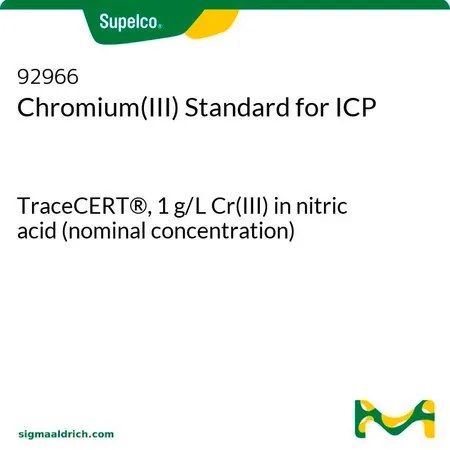 默克Supelco 铬(III)ICP标准液,TraceCERT®,1 g/L Cr(III)硝酸溶液(标称浓度)