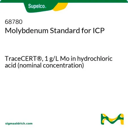 默克Supelco 钼ICP标准液，TraceCERT®，1 g/L Mo盐酸溶液（标称浓度）