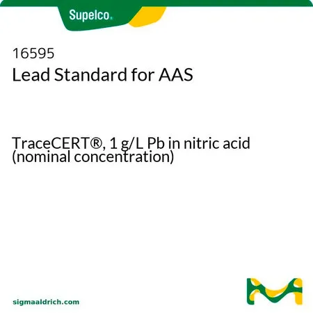 默克Supelco 铅标准液,用于原子吸收,TraceCERT®,1 g/L铅硝酸溶液(标称浓度)