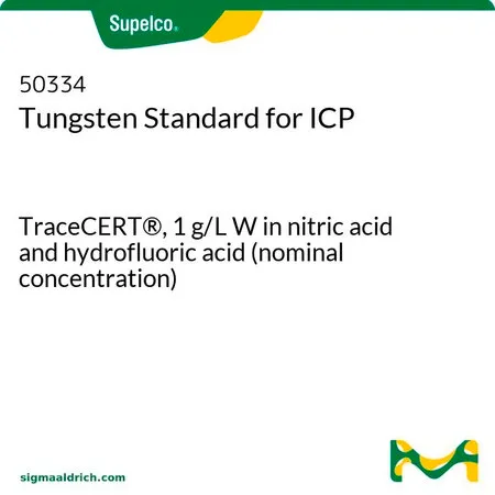 默克Supelco 钨ICP标准液,TraceCERT®,1 g/L W硝酸和氢氟酸溶液(标称浓度)