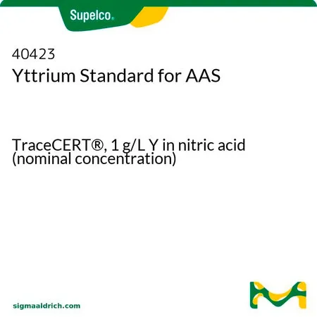 默克Supelco 钇AAS标准液,TraceCERT®,1 g/L Y硝酸溶液(标称浓度)