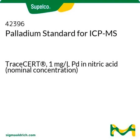 默克Supelco 钯ICP-MS标准液,TraceCERT®,1 mg/L Pd硝酸溶液(标称浓度)