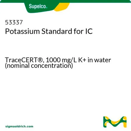 默克Supelco 钾离子标准液,用于离子色谱分析,TraceCERT®,1000 mg/L K+水溶液(标称浓度)