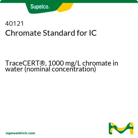 默克Supelco 铬酸标准液,用于离子色谱分析,TraceCERT®,1000 mg/L铬酸盐水溶液(标称浓度)