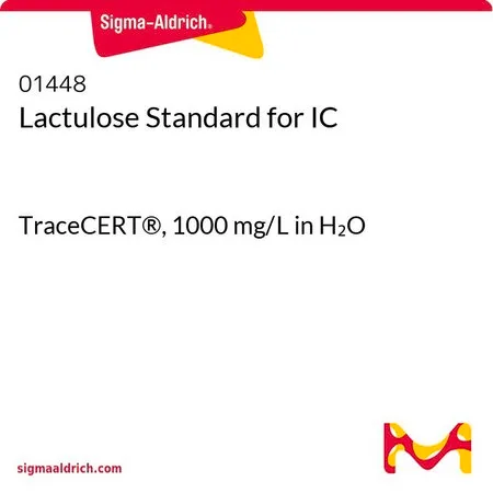 Sigma-Aldrich 乳果糖标准液,用于离子色谱分析,TraceCERT®,1000 mg/L水溶液
