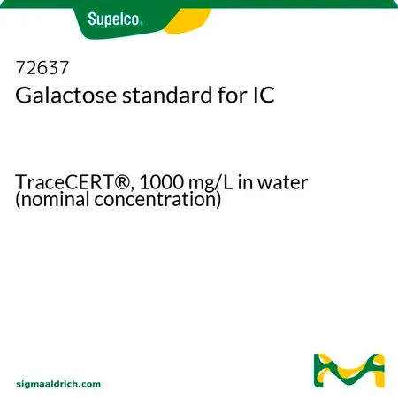 默克Supelco 半乳糖标准液,用于离子色谱分析,TraceCERT®,1000 mg/L水溶液(标称浓度)