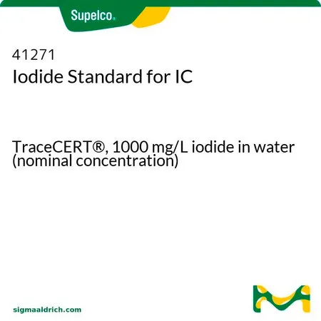 默克Supelco 碘离子标准液,用于离子色谱分析,TraceCERT®,1000 mg/L碘化物水溶液(标称浓度)