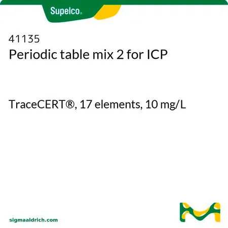 默克Supelco 33种周期表ICP混标2，TraceCERT®，17种元素，10 mg/L