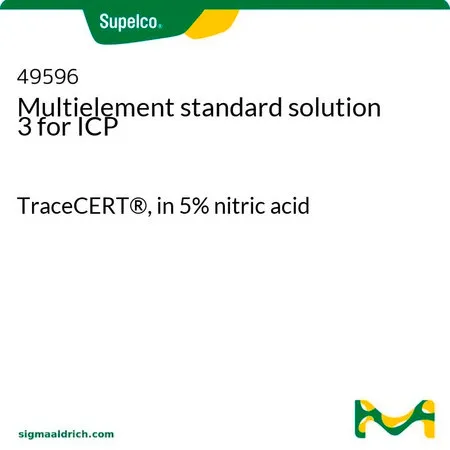 默克Supelco ICP多元素混标3,TraceCERT®,溶于5%硝酸