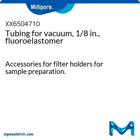 默克密理博 Tubing for vacuum, 1/8 in., fluoroelastomer,用于样品制备的过滤器支架附件。