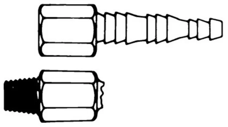 默克密理博 适配器，M，1/4 in. NPT 至 1/4-1/2 in. ID，用于样品制备的过滤器支架附件。