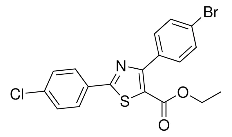 Sigma-Aldrich Ethyl 4-(4-bromophenyl)-2-(4-chlorophenyl)thiazole-5-carboxylate,AldrichCPR